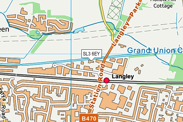 SL3 6EY map - OS VectorMap District (Ordnance Survey)