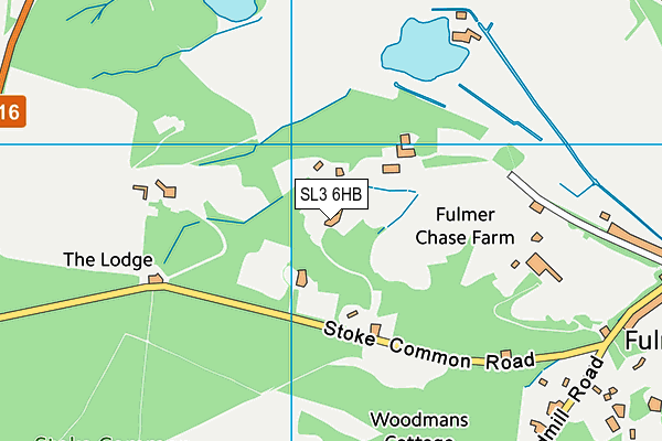 SL3 6HB map - OS VectorMap District (Ordnance Survey)