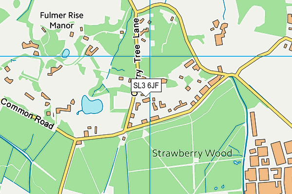 SL3 6JF map - OS VectorMap District (Ordnance Survey)