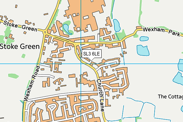 SL3 6LE map - OS VectorMap District (Ordnance Survey)