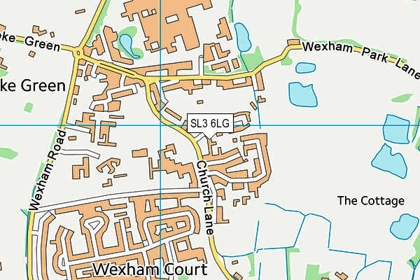 SL3 6LG map - OS VectorMap District (Ordnance Survey)