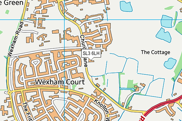 SL3 6LH map - OS VectorMap District (Ordnance Survey)