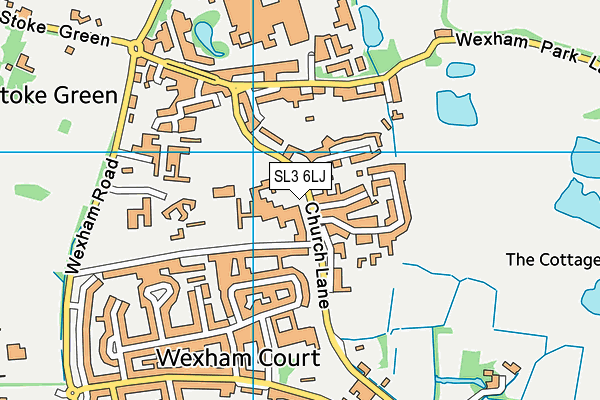 SL3 6LJ map - OS VectorMap District (Ordnance Survey)