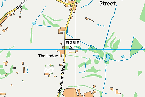 SL3 6LS map - OS VectorMap District (Ordnance Survey)