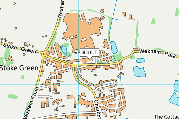 SL3 6LT map - OS VectorMap District (Ordnance Survey)