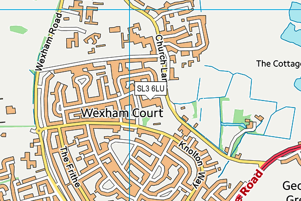 Wexham Court Primary School map (SL3 6LU) - OS VectorMap District (Ordnance Survey)