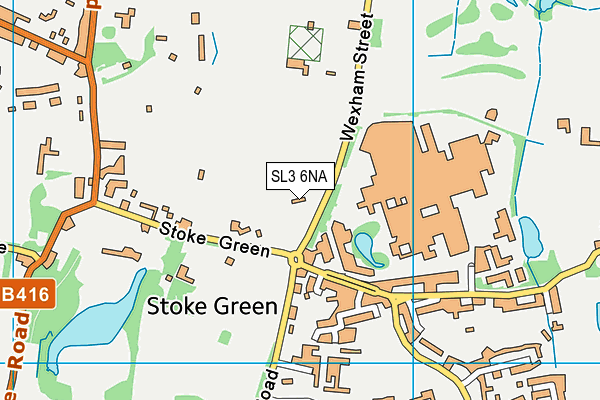 SL3 6NA map - OS VectorMap District (Ordnance Survey)