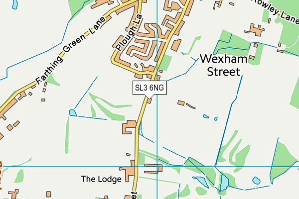 SL3 6NG map - OS VectorMap District (Ordnance Survey)