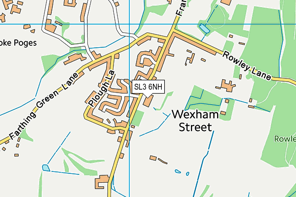 SL3 6NH map - OS VectorMap District (Ordnance Survey)