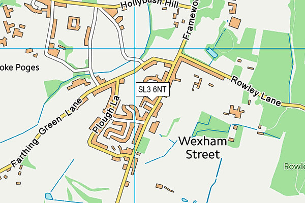 SL3 6NT map - OS VectorMap District (Ordnance Survey)