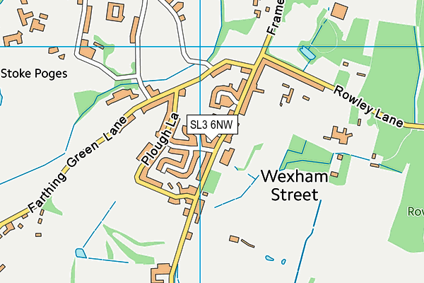 SL3 6NW map - OS VectorMap District (Ordnance Survey)