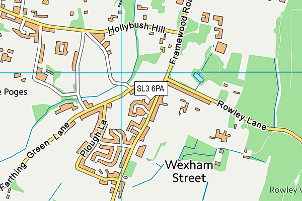 SL3 6PA map - OS VectorMap District (Ordnance Survey)