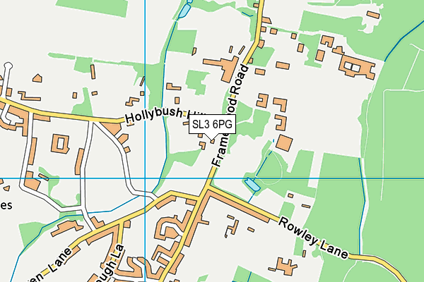 SL3 6PG map - OS VectorMap District (Ordnance Survey)