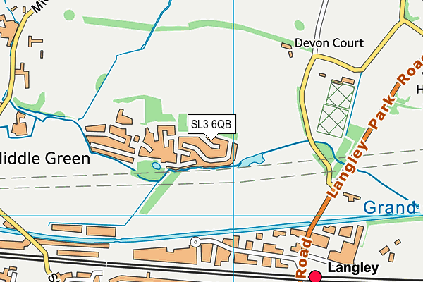 SL3 6QB map - OS VectorMap District (Ordnance Survey)