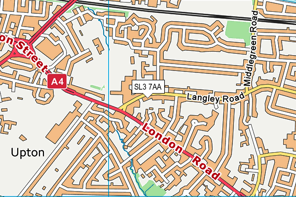 SL3 7AA map - OS VectorMap District (Ordnance Survey)