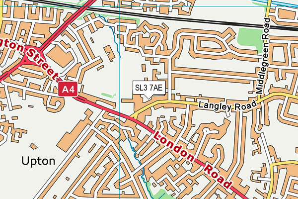 SL3 7AE map - OS VectorMap District (Ordnance Survey)