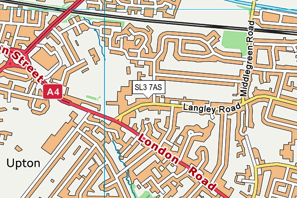 SL3 7AS map - OS VectorMap District (Ordnance Survey)