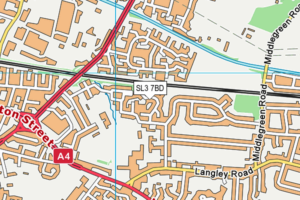 SL3 7BD map - OS VectorMap District (Ordnance Survey)