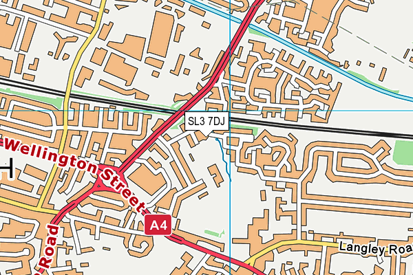 SL3 7DJ map - OS VectorMap District (Ordnance Survey)