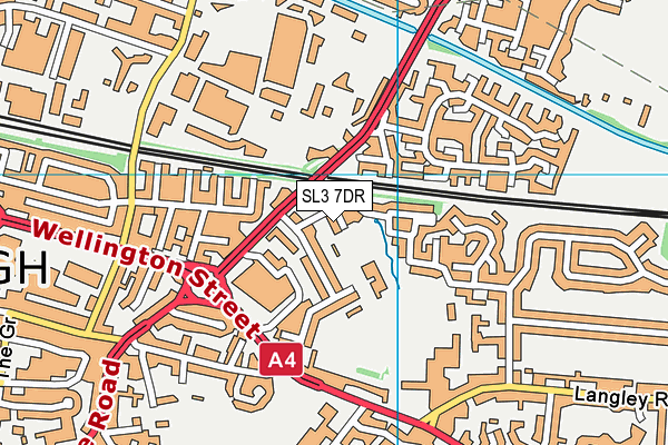 SL3 7DR map - OS VectorMap District (Ordnance Survey)