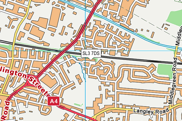 SL3 7DS map - OS VectorMap District (Ordnance Survey)