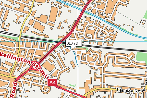 SL3 7DT map - OS VectorMap District (Ordnance Survey)