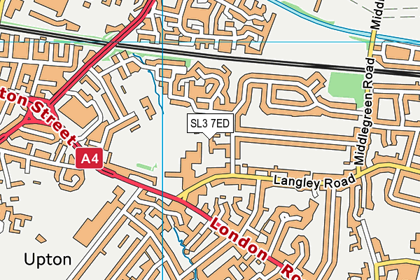SL3 7ED map - OS VectorMap District (Ordnance Survey)