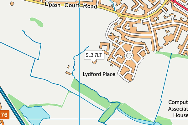 SL3 7LT map - OS VectorMap District (Ordnance Survey)