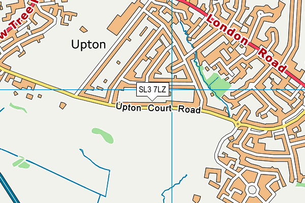 Upton Court Park map (SL3 7LZ) - OS VectorMap District (Ordnance Survey)