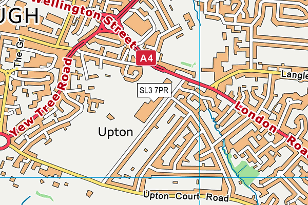 Upton Court Grammar School map (SL3 7PR) - OS VectorMap District (Ordnance Survey)
