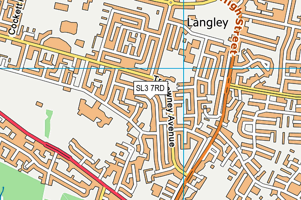 SL3 7RD map - OS VectorMap District (Ordnance Survey)