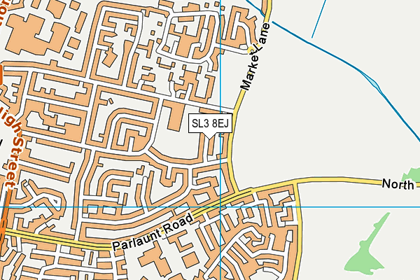 SL3 8EJ map - OS VectorMap District (Ordnance Survey)