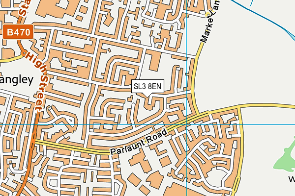 SL3 8EN map - OS VectorMap District (Ordnance Survey)