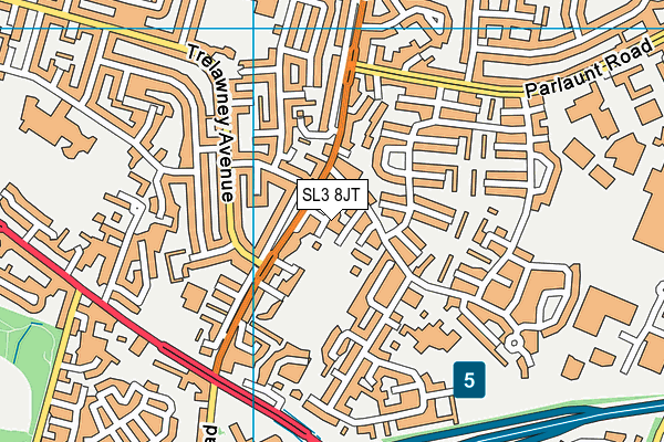 SL3 8JT map - OS VectorMap District (Ordnance Survey)