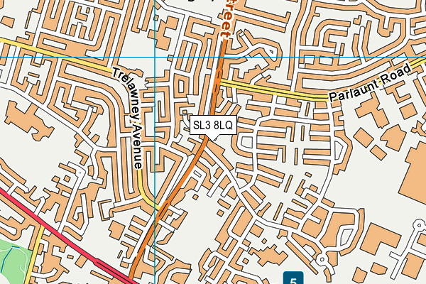 SL3 8LQ map - OS VectorMap District (Ordnance Survey)