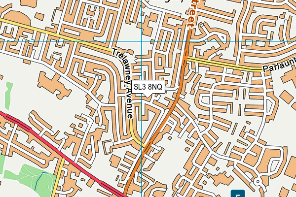 SL3 8NQ map - OS VectorMap District (Ordnance Survey)