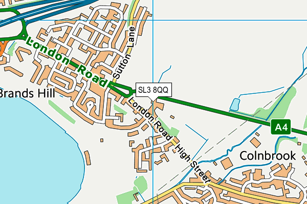 SL3 8QQ map - OS VectorMap District (Ordnance Survey)