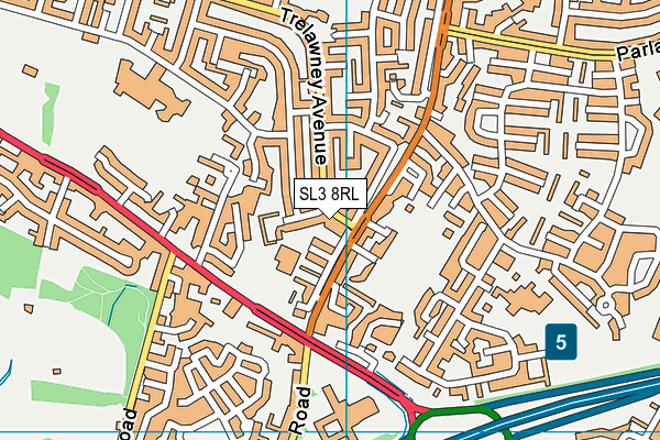 SL3 8RL map - OS VectorMap District (Ordnance Survey)