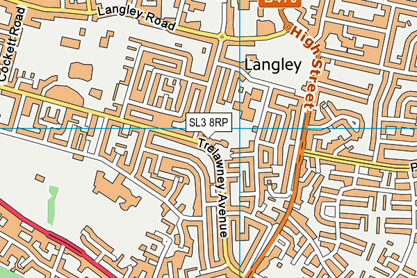 SL3 8RP map - OS VectorMap District (Ordnance Survey)