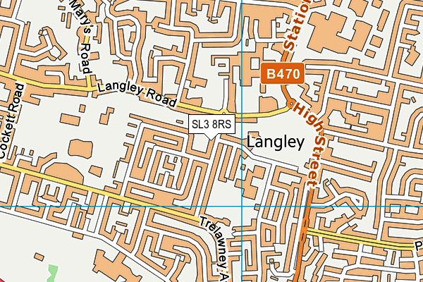 SL3 8RS map - OS VectorMap District (Ordnance Survey)