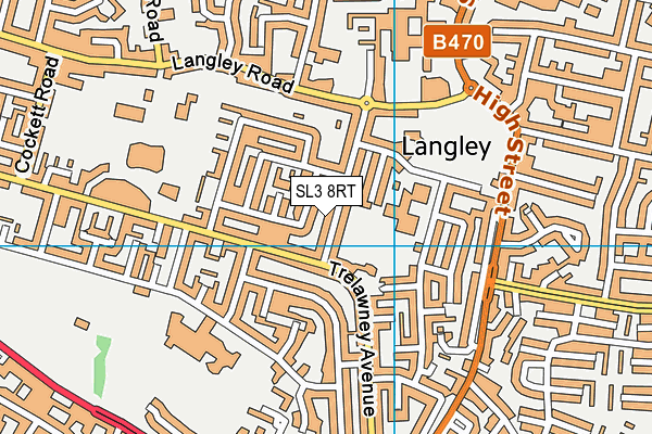 SL3 8RT map - OS VectorMap District (Ordnance Survey)