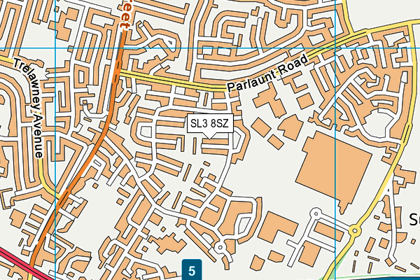 SL3 8SZ map - OS VectorMap District (Ordnance Survey)