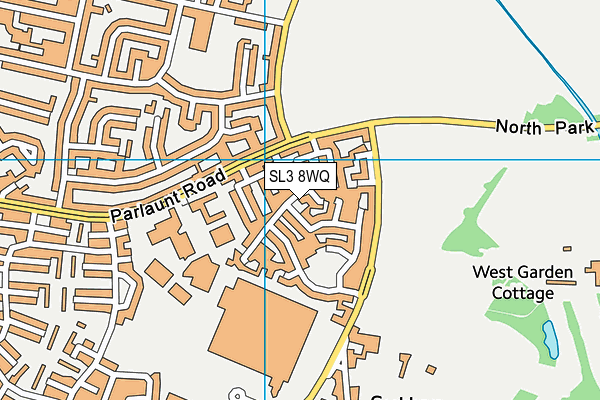 SL3 8WQ map - OS VectorMap District (Ordnance Survey)