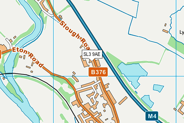 SL3 9AE map - OS VectorMap District (Ordnance Survey)