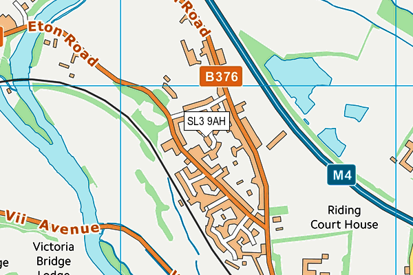 SL3 9AH map - OS VectorMap District (Ordnance Survey)