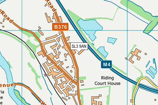 SL3 9AN map - OS VectorMap District (Ordnance Survey)