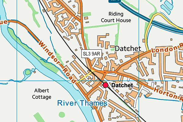 SL3 9AR map - OS VectorMap District (Ordnance Survey)