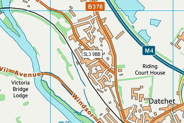 SL3 9BB map - OS VectorMap District (Ordnance Survey)