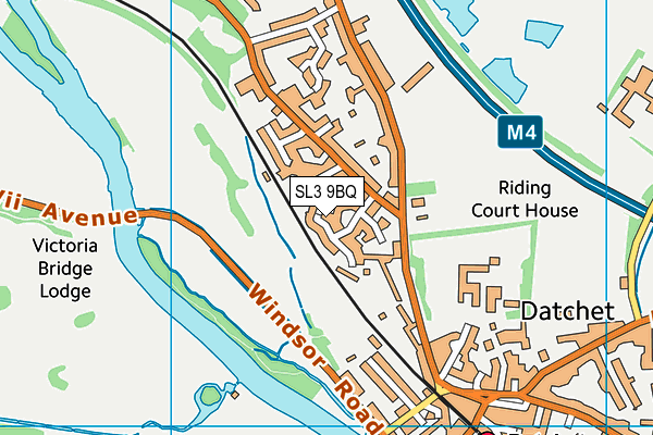 SL3 9BQ map - OS VectorMap District (Ordnance Survey)
