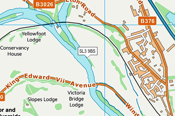 SL3 9BS map - OS VectorMap District (Ordnance Survey)